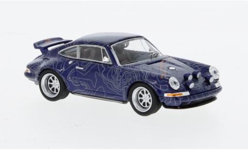 Diecast model cars Porsche 911 Base Singer Mulholland conduire blue/D&Atilde;&copy;corer 1/64 Pop Race