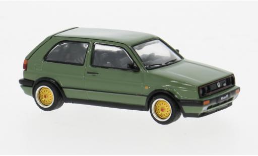 Diecast model cars Volkswagen Golf GTI MkII 16V green 1991 1/64 Pop Race