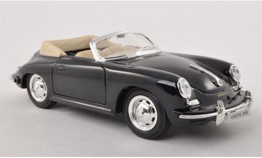 Diecast model cars Porsche 356 B B B Convertiblele black 1/24 Welly