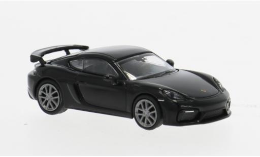 Diecast model cars Porsche 718 GT4 black 1/87 Minichamps