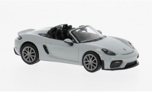 Diecast model cars Porsche 718 Spyder (981) grey 2019 1/87 Minichamps