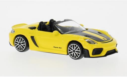 Diecast model cars Porsche 718 Spyder RS yellow 2024 Bburago 1/43 Burago