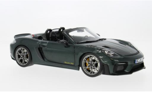 Diecast model cars Porsche 718 Spyder RS W green 2023 1/18 Norev