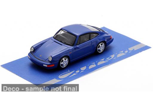 Diecast model cars Porsche 911 RS 3.6 blue/grey 1992 1/64 Spark