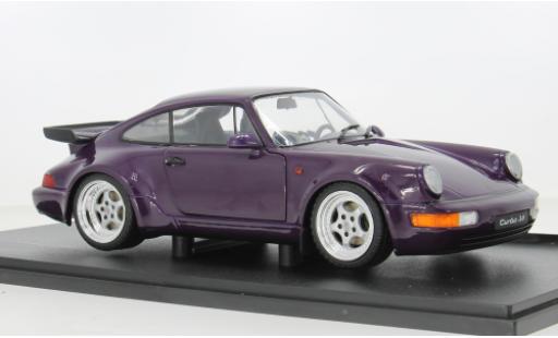 Diecast model cars Porsche 911 Turbo purple 1/18 Solido