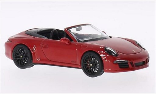 Porsche 911 GTS 1/43 Schuco Carrera 4 Convertible red/black 2014 diecast model cars