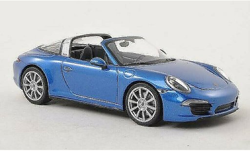 Porsche 911 Targa 1/43 Minichamps 4 blue diecast model cars