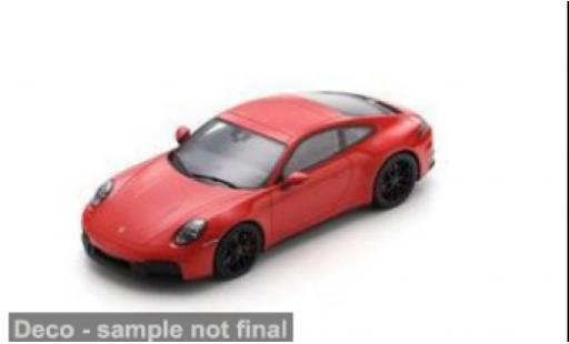 Diecast model cars Porsche 911 GTS (992.2) Carrera red 1/18 Spark