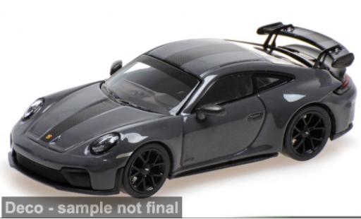 Diecast model cars Porsche 911 GT3 (992.2) grey 2025 1/64 Minichamps