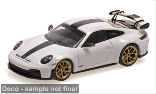 Diecast model cars Porsche 911 GT3 (992.2) white 2025 1/64 Minichamps