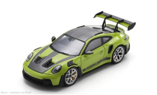 Diecast model cars Porsche 911 GT3 R S green/black 2023 1/43 Spark