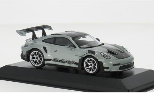 Diecast model cars Porsche 911 GT3 R S silver 2023 1/43 Minichamps
