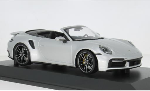 Diecast model cars Porsche 911 Turbo s Convertible silver 2020 1/18 Minichamps