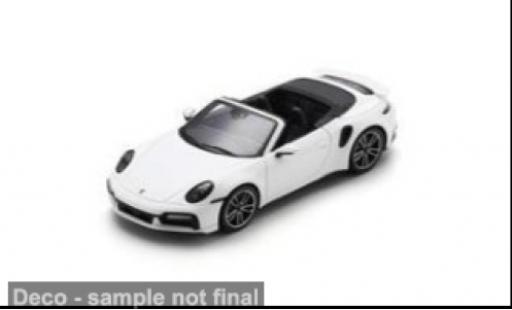 Diecast model cars Porsche 911 Turbo s Convertible white 1/43 Spark