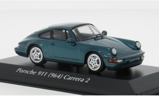 Diecast model cars Porsche 911 Base Carr turquoise 1/43 Maxichamps
