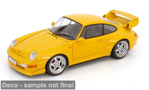 Diecast model cars Porsche 911 GT2 yellow 1996 1/12 KK Scale