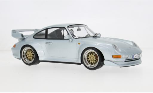Diecast model cars Porsche 911 GT2 silver 1996 1/18 KK Scale