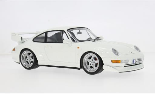 Diecast model cars Porsche 911 GT2 white 1996 1/18 KK Scale