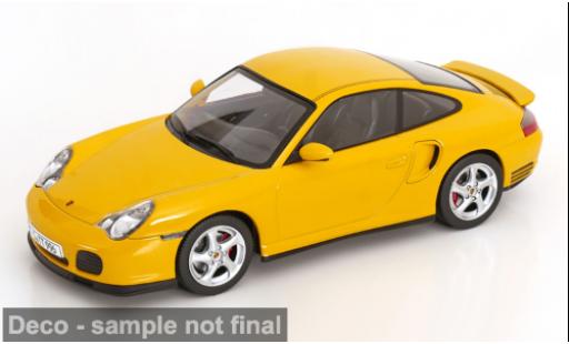 Diecast model cars Porsche 911 Turbo yellow 2000 1/18 KK Scale