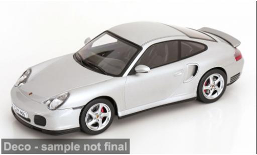 Diecast model cars Porsche 911 Turbo silver 2000 1/18 KK Scale