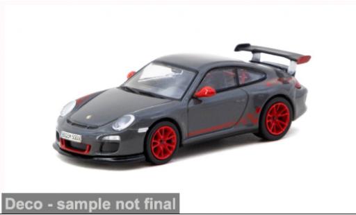 Diecast model cars Porsche 911 GT3 RS grey/red 2008 1/64 Tarmac Works