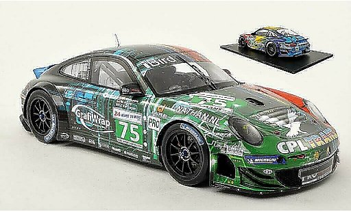 Porsche 911 GT3 1/18 Spark R No.75 ProSpeed 24h Le Mans 2011 /J.van diecast model cars