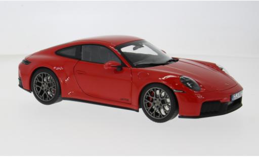 Diecast model cars Porsche 911 GTS Carrera 4 red 2025 1/18 Norev