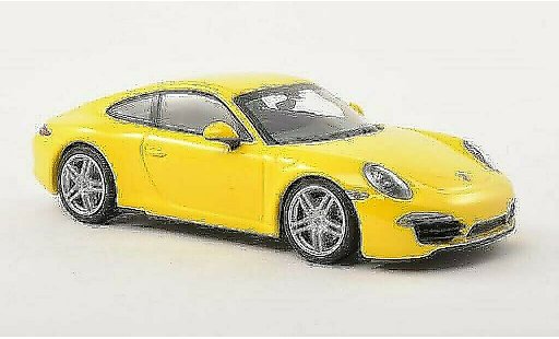 Porsche 911 Carrera 1/43 Minichamps yellow 2012 diecast model cars