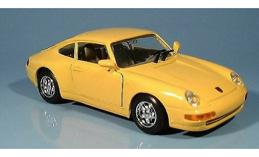 Porsche 911 Carrera 1/24 Motormax yellow diecast model cars
