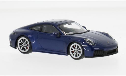 Diecast model cars Porsche 911 GTS Carrera blue 2024 1/43 Minichamps