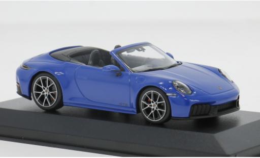 Diecast model cars Porsche 911 GTS Carrera Convertible blue 2024 1/43 Minichamps