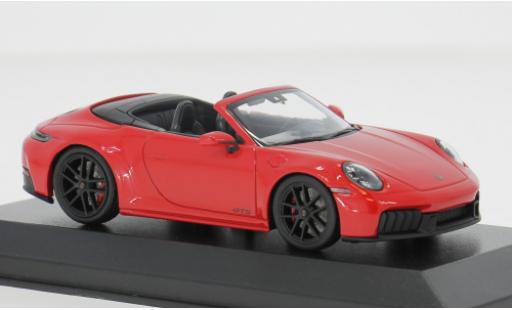 Diecast model cars Porsche 911 GTS Carrera Convertible red 2024 1/43 Minichamps