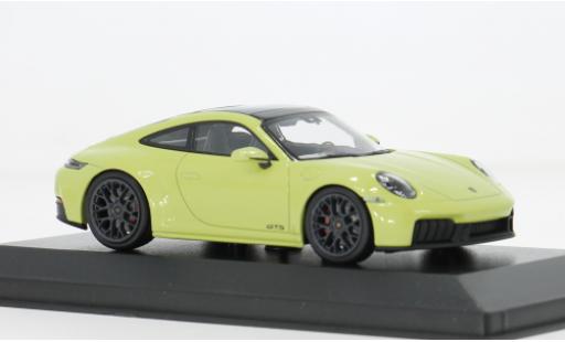 Diecast model cars Porsche 911 GTS Carrera yellow 2024 1/43 Minichamps