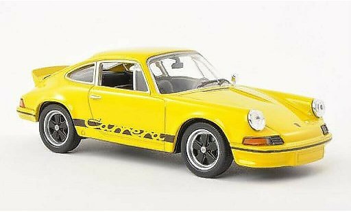 Porsche 911 Carrera 1/43 Welly 2.7 yellow/black 1973 diecast model cars