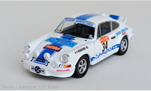 Diecast model cars Porsche 911 RS Carrera Rally San Remo 1974 #34 A.Vudafieri/Fei 1/43 Trofeu