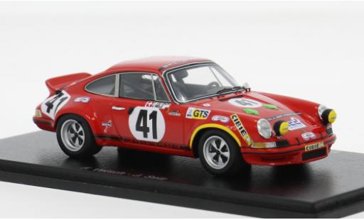 Diecast model cars Porsche 911 RSR Carrera 2.8 24h Le Mans 1973 #41 F.Vetsch/J.Selz 1/43 Spark