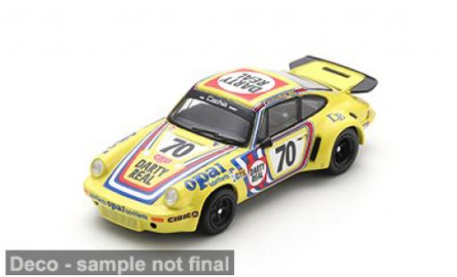 Diecast model cars Porsche 911 RSR Carrera 3.0 24h Le Mans 1974 #70 R.Touroul/H.Cachia 1/64 Spark