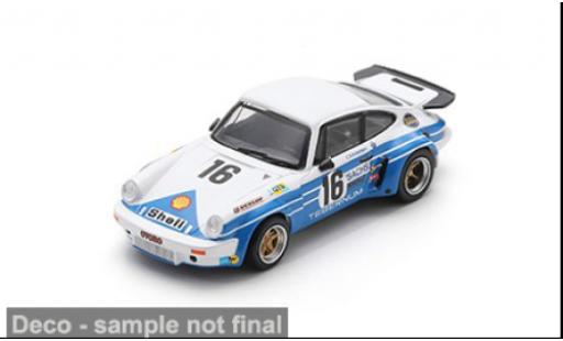 Diecast model cars Porsche 911 RSR Carrera 3.0 24h Le Mans 1975 #16 C.Schickentanz/H.Bertrams 1/64 Spark