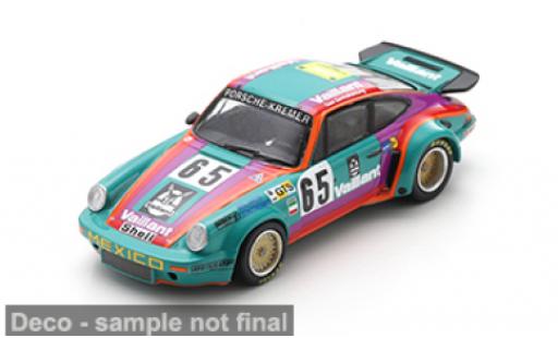 Diecast model cars Porsche 911 RSR Carrera 3.0 24h Le Mans 1975 #65 B.Sprowls/J.C.Bola&Atilde;&plusmn;os 1/64 Spark