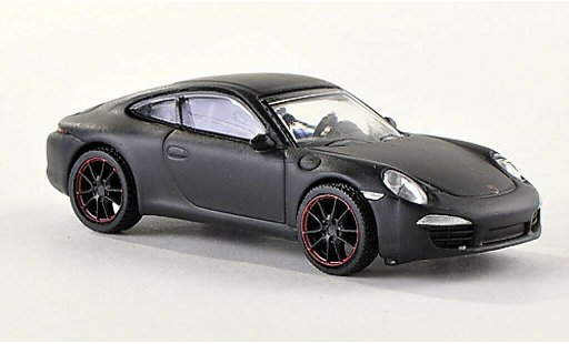 Porsche 911 S 1/87 Schuco Carrera matt-black diecast model cars