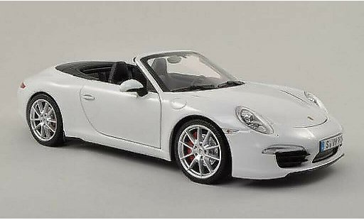 Porsche 911 S 1/18 Minichamps Carrera Convertible white diecast model cars