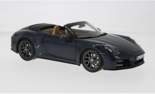 Diecast model cars Porsche 911 Cabriolet Carrera S Convertible blue 2025 1/18 Norev
