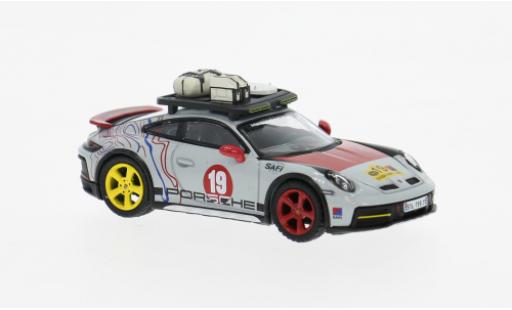 Diecast model cars Porsche 911 Dakar 2024 Uncle Rally 1/64 Mini GT