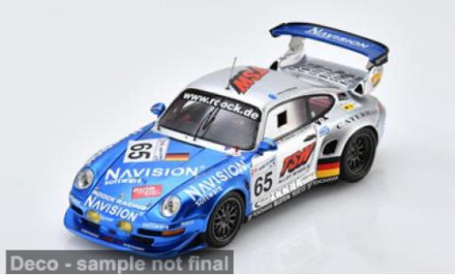 Diecast model cars Porsche 996 GT2 911 blau/silber 24h Le Mans 1998 #65 D.Warnock/R.Schirle 1/43 Spark