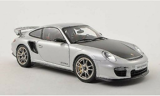 Porsche 911 GT2 1/18 Autoart grey/carbon 2010 diecast model cars
