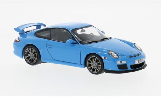 Diecast model cars Porsche 911 GT3 blue 2009 Sport Auto Collection 1/43 Minichamps