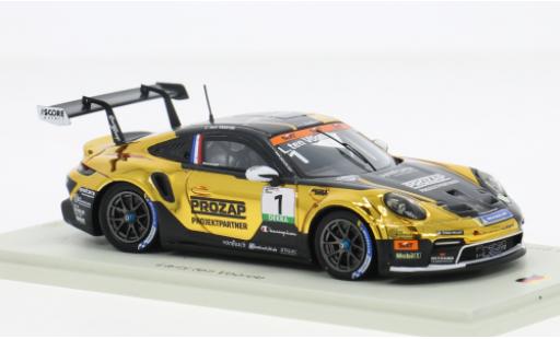 Diecast model cars Porsche 911 GT3 Carrera Cup Germany 2024 #1 L.ten Voorde 1/43 Spark
