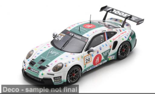 Diecast model cars Porsche 911 GT3 Deluxe Carrera Cup North America 2024 #24 L.Hartog 1/43 Spark