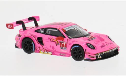 Diecast model cars Porsche 911 GT3 R IMSA Road America 2024 AO Racing #77 1/64 Mini GT