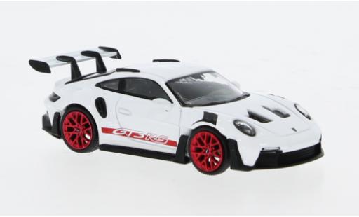 Diecast model cars Porsche 911 GT3 RS white 1/64 Mini GT